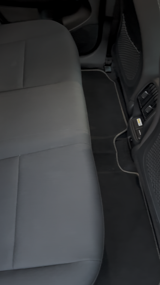 Clean rear seats and mats after detailing